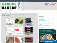 Tablet Screenshot of gadgetmakersblog.com